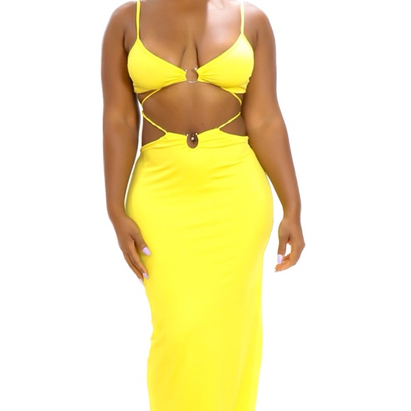 Golden Hour Strappy Maxi Skirt Set - Picture 4 of 5